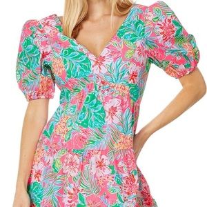 NWT Lilly Pulitzer Nalani Short Sleeve Cotton Dress: Perfect condition.